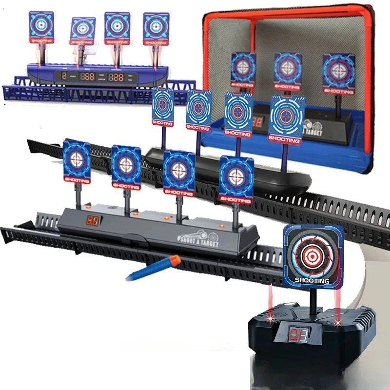 هدف Nerf إلكتروني – إعادة ضبط تلقائي مع صوت وإضاءة